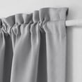thumbnail image 2 of French Door Curtains for Small Window, Rod Pocket Short Front Sidelight Curtain, 2 Panel (Pale Gray, W 52 inch x L 72 inch), 2 of 5