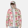 thumbnail image 4 of Fotbe Rose Flowers Men's Women's UPF 50+ Sun Protection Jacket Hooded Cooling Shirt with Pockets Hiking Outdoor Performance-, 4 of 9