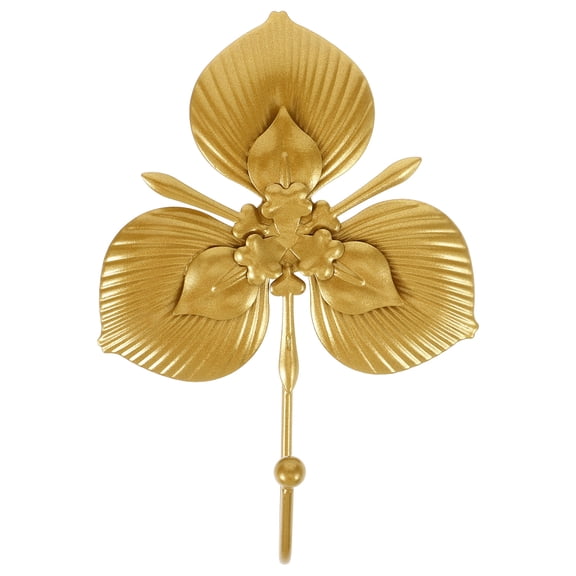 ETEREAUTY Elegant Leaf Design Metal Wall Hook Decorative Hook for Home Wall Mounted Storage