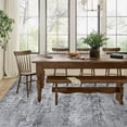 thumbnail image 3 of BERTHMEER 9'x12' Area Rugs for Living Room Bedroom Dining Room Office Farmhouse Kitchen Abstract Distressed Contemporary Modern Machine Washable Large Indoor Rugs Carpets, Gray, 3 of 6