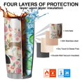 thumbnail image 7 of 20 Oz Chihuahua and Flower Florals Coffee Tumbler Double Wall Insulated Stainless Steel Water Bottle | Metal Reusable Thermoses Flask with Cup Cap | Leak & Sweat Proof with Anti-Dust Lid, 7 of 7