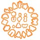 thumbnail image 4 of Clay Jewellery Making Kit Polymer Clay Cutters Set For Diy Projects Lightweight 25Pcs, 4 of 5
