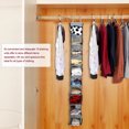 thumbnail image 4 of ZOUSSIQI Wardrobe Storage Bag 10-Layer Closet Shelf Hanging Clothes Shoes Holder Rack Organizer Grey JU316-49284, 4 of 13