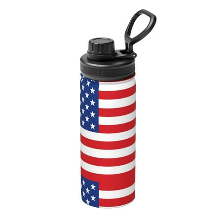 

Salouo America Flags3 for 18oz Stainless Steel Vacuum Insulated Tumbler Coffee Travel Mug Spill Proof with Lid Thermos Cup for Keep Hot/Ice Coffee Tea and Beer