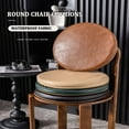 thumbnail image 2 of LKJYER Dining Room Chair Pads Nonslip, Bar Stool Seat Cushions Rounded , Waterproof Chair Cushion for Outdoor Furniture, Bar Stool Cushion Round with Rubber Back and Zipper Cover, 2 of 7