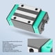 thumbnail image 3 of Bloque De Riel Lineal, M4x16 Bola De Acero De Alta Dureza Y Bajo Ruido Cuadrado De Alineación Automática Guía Lineal De Contacto De 4 Puntos Deslizador A Prueba De Herrumbre, 3 of 8