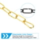 thumbnail image 4 of Cadena colgante de iluminación de 6 pies con acabado dorado de Uxcell, cadena de metal para colgar plantas, lámpara de araña., 4 of 7
