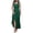 Green, variant on Ayolanni Sleeveless Dresses for Women V Neck Wedding Guest Green A-Line Maxi Dress Chiffon Flowy Party Solid Sundress L