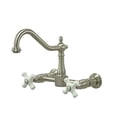 thumbnail image 1 of Kingston Brass Heritage 8" Center Wall Mount Kitchen Faucet, 1 of 4
