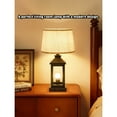 thumbnail image 5 of 20.5in Black Gold Farmhouse Bedside Table Lamp, Suitable For Living Rooms, 3-Way Dimmable Touch Modern Bedside Table With 2 Lights For Bedrooms, Homes, Offices (Including Light Bulbs), 5 of 8