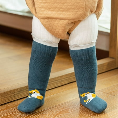

Toddler Kids Baby Girls Boys Cartoon Animals Knee High Antislip Stockings Socks