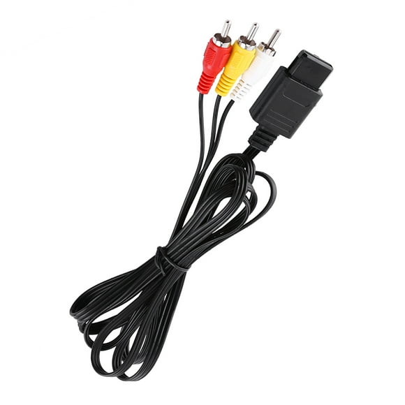 Cable AV Para Cable Compuesto N64, Cable Genérico Y De Audio Genérico 100% Nuevo Y De Con Longitud De Cable De 1,8 M, Chaqueta Flexible, Conectores Codificados Por Colores,