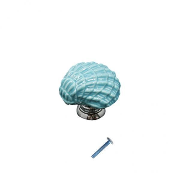 2x Ceramic -shape Cabinet Knob Drawer Closet Cupboard Furture Pull Handle