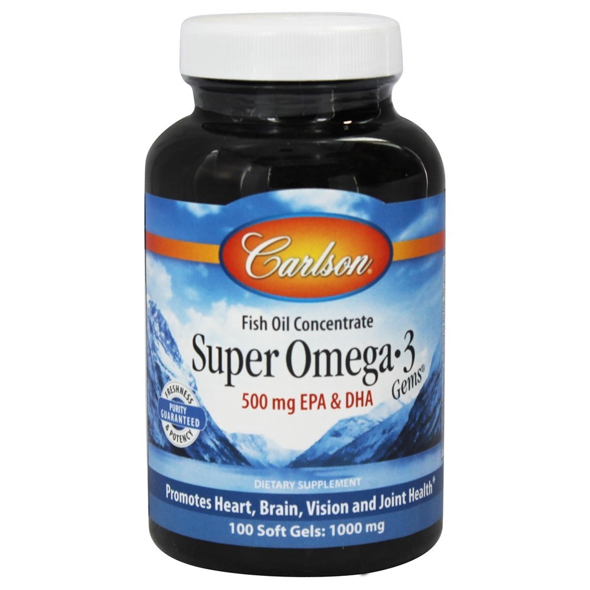 Carlson Labs Norwegian Super Omega 3 Gems Fish Oil Concentrate 1000 Mg 100 Softgels Walmart Canada