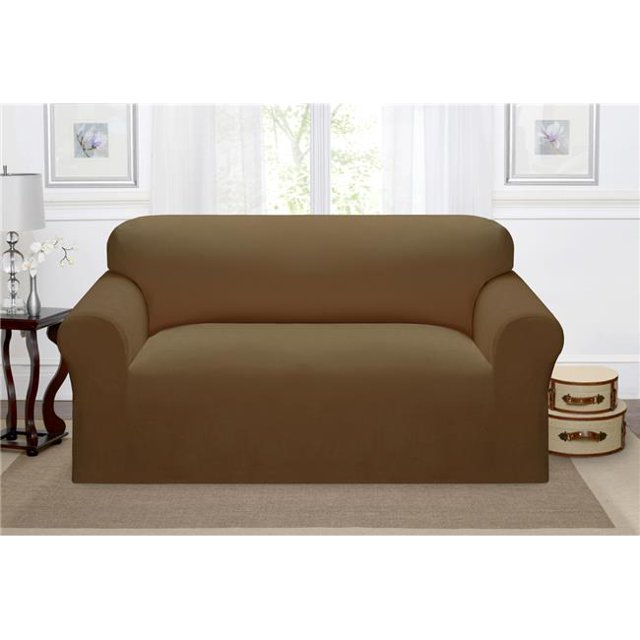 Kathy Ireland Day Break Loveseat Slipcover, Chestnut