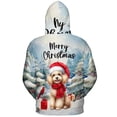 thumbnail image 2 of Merry Christmas Poodle Enjoys Woofmas Winter Xmas Holiday All Over Print 3D Hoodie Unisex Merch Hoodies Poodles Dog Lover Gifts Idea - 02022, 2 of 6