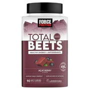 Force Factor Total Beets, Beet Root Superfood Soft Chews, Acai Berry (90 ct.)