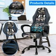 thumbnail image 2 of Dkeli Ergonomic Racing Gaming Chair Massage Computer Desk Chair PU Leather Office Chair with Lumbar Support for Teens, Camo, 2 of 9