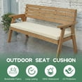 thumbnail image 6 of GKXLH Waterproof Outdoor Bench Cushion 48"x18"x3", 28D High Density Foam Garden Bench Pad with Removable Washable Cover & 2 Pillow Covers for Patio Porch Swing (Cream), 6 of 11