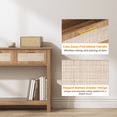 thumbnail image 5 of ELYKEN 51.2" W Rattan Console Table with 3 Drawers MDF, Oak Brown, 5 of 8