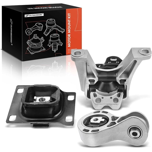 A-Premium 3PCS Engine Motor Mount Transmission Mount and Torque Strut Mount Kit Compatible with Ford Focus 2008 2009 2010 2011 Automatic Transmission Replace# 8S4Z6068A 5S4Z6038CB