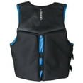 thumbnail image 2 of O'Brien Men's Flex V-Back Neo Life Jacket (Blk/Blu)-M (36"-40"), 2 of 3