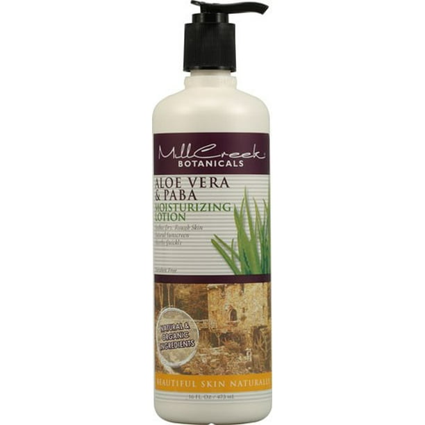 Mill Creek Aloe Vera and PABA Moisturizing Lotion, 16 fl Oz Walmart