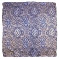 thumbnail image 1 of Wyoming Traders Paisley Silk Wild Rag Scarf - Blue/Silver Multi, 1 of 4
