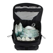 Eastsport Utility Diaper Backpack Bag with Changing Pad and Black Finish