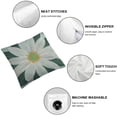 thumbnail image 6 of BANET 2 Pack Pillow Covers Green White Floral Throw Pillow Covers Outdoor Spring Summer Farmhouse Decorations Cushion Case Double Sided 12x12in, 6 of 7