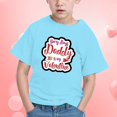 thumbnail image 5 of Tkrady Toddler Girls Shirts Valentine's Day New Round Neck Short Sleeve Cute Shirts Tops, Sizes 1-12 Years, 5 of 6