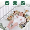 thumbnail image 6 of Kainsy Personalized Baby Crib Bedding Set: Custom Name Animals and Forests 3 Piece Set - Soft Blanket, Fitted Sheet, Room Rug for Newborn Boys Girls Gift(Fixed Size), 6 of 9