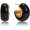 Round-Black, variant on Leander Vintage Chunky Hoop Earrings for Women, 14K Gold Plated Resin Hollow Drop Earrings, Lightweight Hypoallergenic Stainless Steel Statement Jewelry Gift for Her
