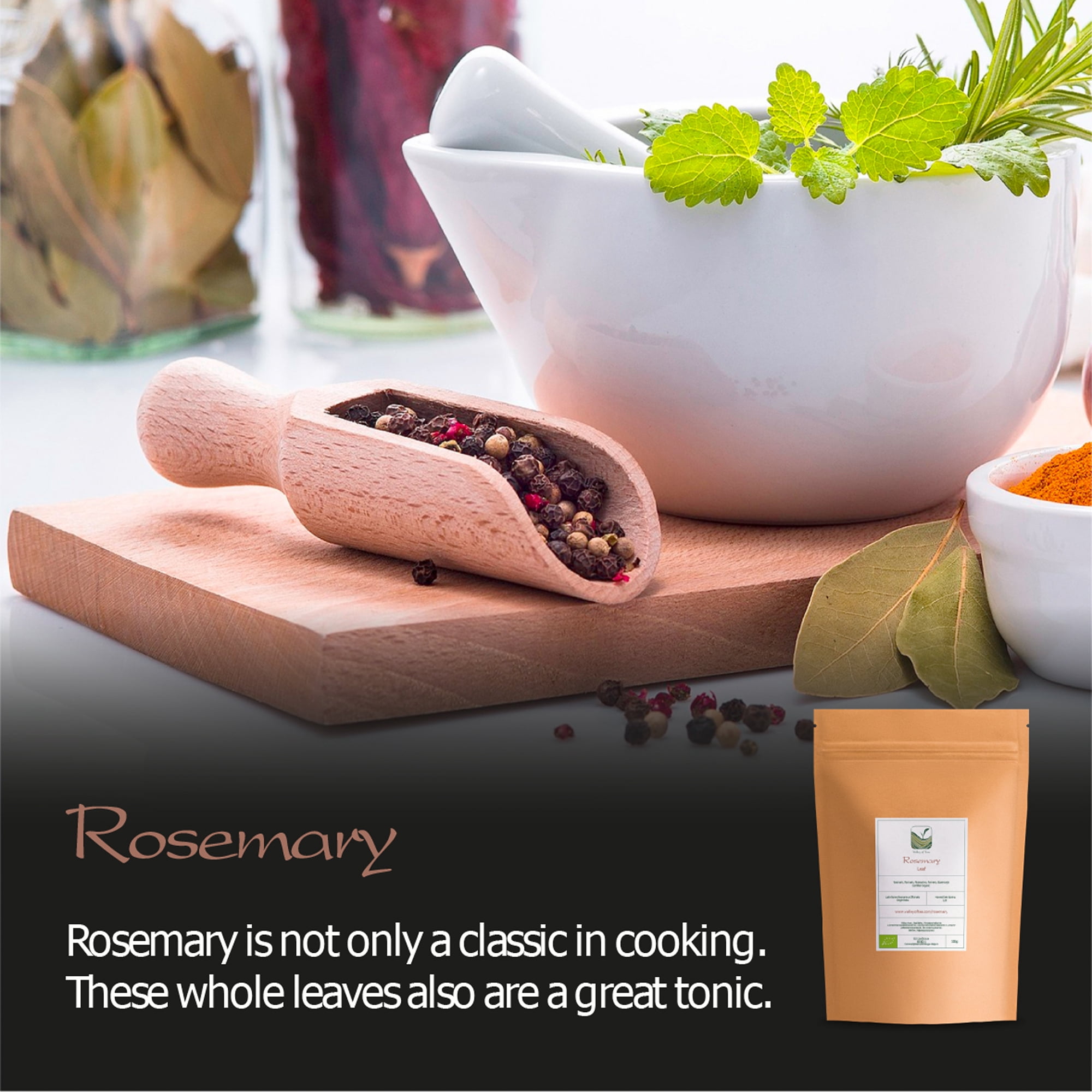 Rosemary Organic Culinairy Gourmet Herb - Rosmarinus Officinalis Directly From Greece - Dried Romero Sprigs 350g