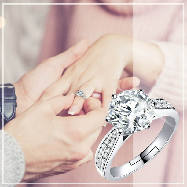 Feltree Fashion Adjust Ring Wedding Engagement Band Rings