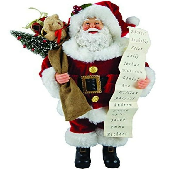 Santa's Workshop Santa with List Figurine