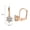 D, variant on Yoursfs Rose Gold Plated Hoop Earring for Women Cubic Zirconia U-Shaped Huggie Hoop Earrings Hypoallergenic Jewelry