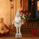 thumbnail image 4 of Adornos navideños, regalos de Navidad, muñeco de nieve gris elástico de Papá Noel, muñeco de nieve, reno de peluche, juguete de punto, regalo de Navidad, juguete de peluche, 4 of 5