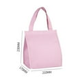 thumbnail image 2 of Insulated Lunch Bags, Reusable Bento Bags Thermal Lunch Tote Portable Food Containers Bag for Men and Women (Pink) 9.06x6.69x8.27", 2 of 5