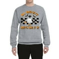 thumbnail image 2 of Wild Bobby No Diggity Boutta Bag it Up Ghost Bats Stars Pumpkin Halloween Orange and Black Halloween Unisex Crewneck Sweatshirt, Heather Grey, Small, 2 of 6
