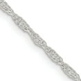 thumbnail image 3 of 925 Sterling Silver 1.95mm Rope Chain Twisted Link Necklace, 3 of 6