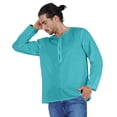 thumbnail image 4 of Atasi KurtaForMen Indiens T-Shirts à Manches Longues Unis Col Rond T-Shirt Ethnique, 4 of 7
