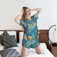 thumbnail image 5 of Fotbe Happy Easter Print Pajama Set for Women 2 Piece Loungewear Short Sleeve Tops and Shorts Set Soft Sleepwear-X-Large, 5 of 6