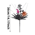 thumbnail image 3 of Halloween Flowers Branches Wreath,Halloween Pumpkin Decorations Glitter Skull,Gothic Floral Decor Artificial Flowers Berry Stems For Vase, 3 of 6