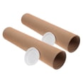 thumbnail image 5 of HONMEET 2-Pack Khaki Kraft Paper Poster Tubes with End Caps for Secure Shipping, Storage, and Document, 5 of 8