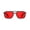Black, variant on Night Ease Oval Aviator Red Lens Glasses for Night - Clear Silver