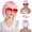 M-Ombre Pink, variant on Phocas 12inch Short Bob Wigs for Women - Wavy Synthetic Bob Wig with Bangs, Face Slimming Short Wig, Glueless Wear and Go for Daily or Party (Black)