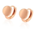 thumbnail image 1 of Modernas Arracadas Huggies De Oro De 18k Lam rosa Unitalla, 1 of 6
