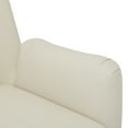 thumbnail image 5 of EXTRA COMFY Upholstered Angled Armchair- Cream, 5 of 11