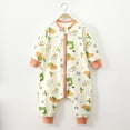 thumbnail image 2 of CAICJ98 Toddler Baby Sleep Bag Cotton Winter Zipper Baby Boy Girl Sleep Sack with Feet Warm Toddler Wearable Blanket Baby Outfits Boy (Light Yellow,1-2 Years), 2 of 4